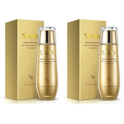 BIOAQUA Repair Snail Mucus Cream Moisturizing Skin Smooth Hydrate Wonderful Vitality 130 ml/4.57fl.oz (Pack of 2)