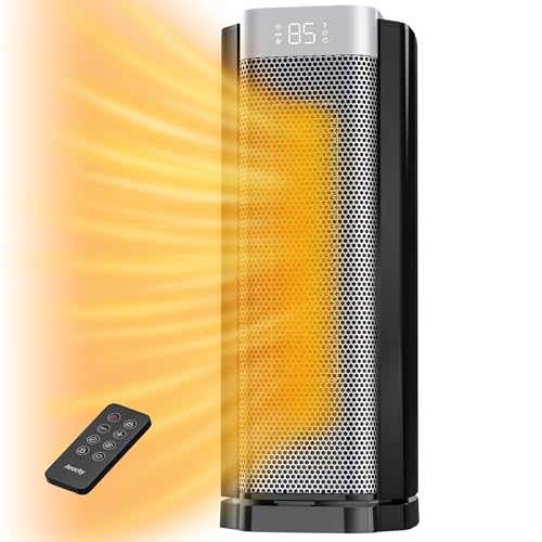 Electric Space Heater 1500W PTC Heaters for Home Black