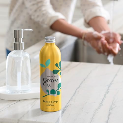 Grove Co. Gel Hand Soap Refill Lemon & Eucalyptus 3-Pack, 13 fl oz Each