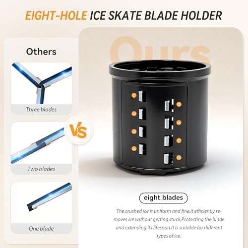 Electric Ice Crusher Machine with Upgraded Motor & Stainless Steel Blade