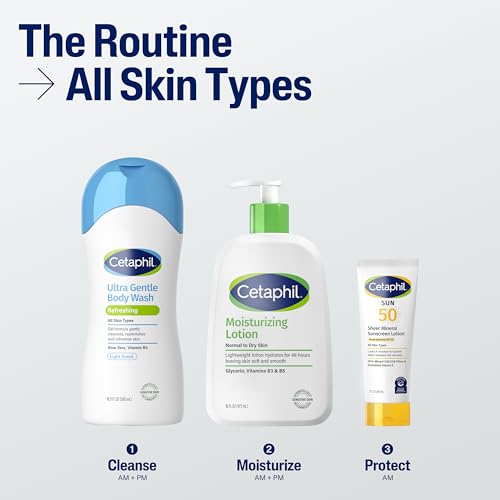 Cetaphil Ultra Gentle Body Wash with Refreshing Scent - 16.9 oz (Pack of 3)