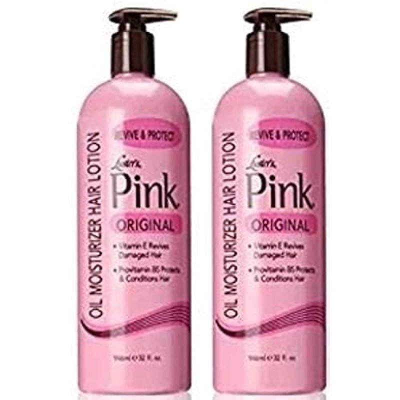 Luster's Scurl Pink Oil Moisturizer Hair Lotion, 32 Ounce (Packaging may vary) (2 Pack)