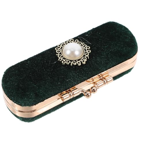 Cabilock Vintage Lipstick Box with Mirror Elegant Makeup Holder for Lipstick Lip Balm & Essential Oils Compact Travel Cosmetic Case