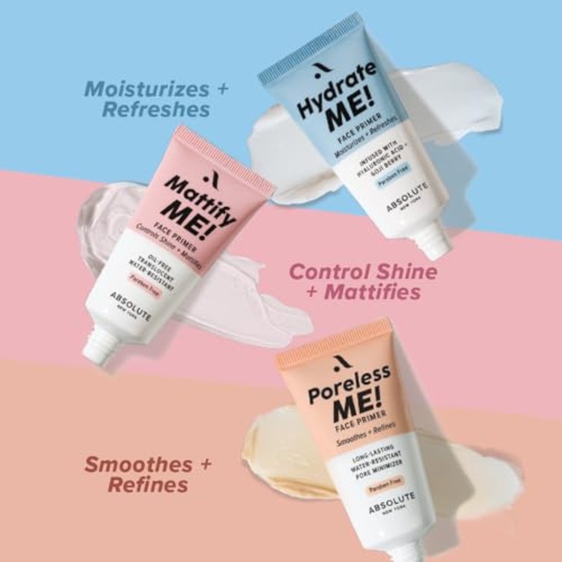 Absolute New York's Silky Smooth Skin Enhancing Face Primer (Mattify Me!, 1.01 fl oz)