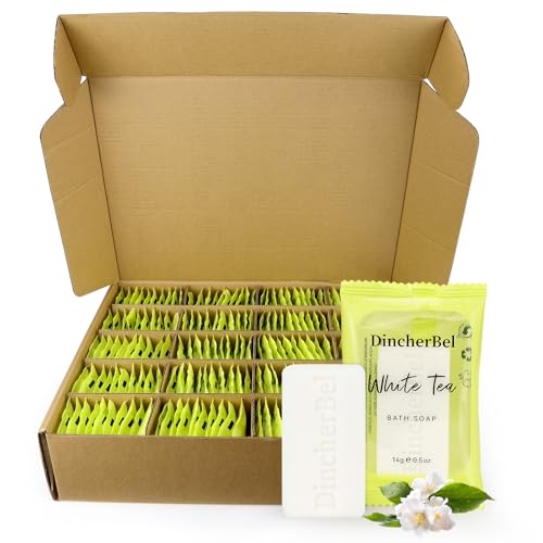 200 Pack Travel Soap Bars - Individually Sealed Rectangular Bulk Set