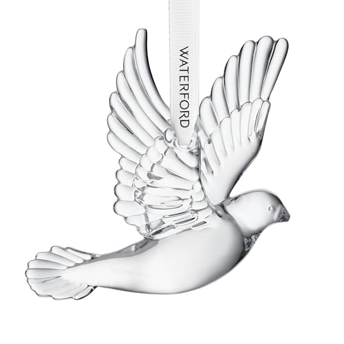 Waterford Crystal Dove of Peace Ornament - Elegant Holiday Keepsake Decor