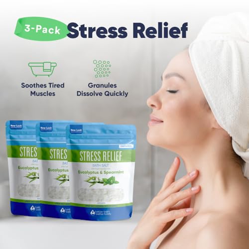 Relaxing Bath Salt 3 Pack - 32 Ounce Pouches for Spa & Soak - Better Bath Better Body