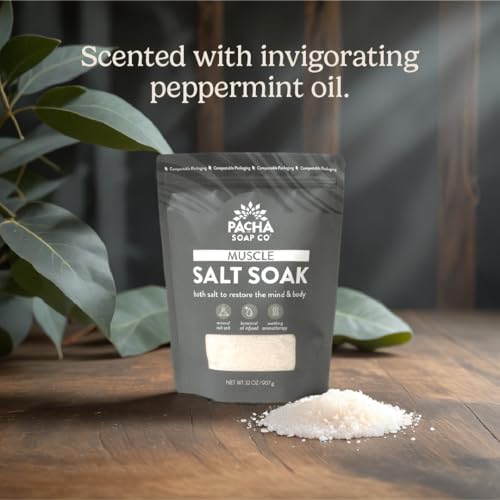 Muscle Salt Bath Soak with Arnica & Peppermint - Handcrafted Epsom Salt 2-Pack
