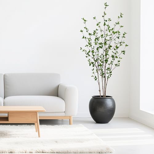 7FT Artificial Citrus Tree - Minimalist Faux Tree with Lifelike Leaves