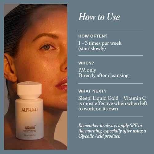 Alpha-H Liquid Gold Exfoliating Treatment with Vitamin C – Brighten & Even Skin Tone
