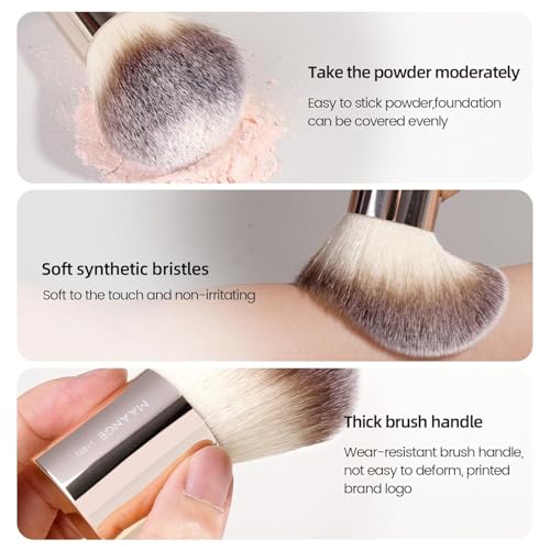 20 Pcs Makeup Brush Set with Gift Box - Double-End Blending Brushes Champagne