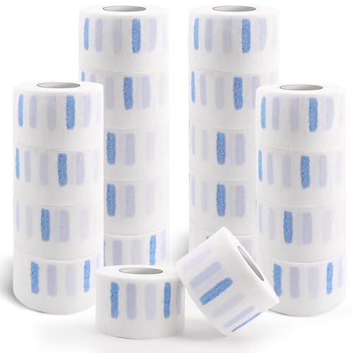 NICEMOVIC Disposable Barber Neck Strips Bulk 20 Rolls, Hygienic Hair Salon Accessories