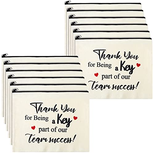 24 Pack Employee Appreciation Gifts Cosmetic Makeup Bags for Coworkers