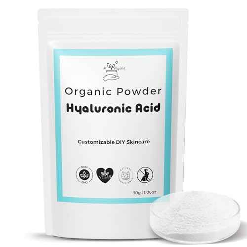 Hyaluronic Acid Powder for DIY Skincare - 99% Purity, Ultimate Moisturizer, Smoother Skin, Wrinkle-Reducing Elixir, Perfect for Post-Peel Care