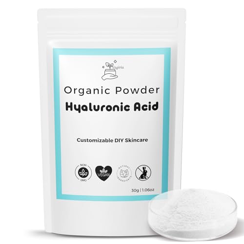 Hyaluronic Acid Powder for DIY Skincare - 99% Purity Moisturizer & Anti-Aging Serum