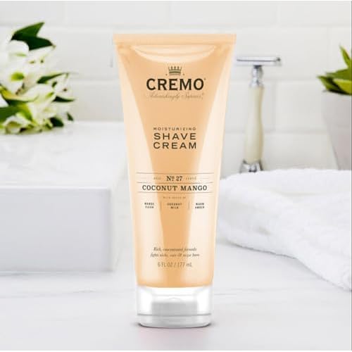 Cremo Coconut Mango Shave Cream for Women 2-Pack and Italian Bergamot Body Wash for Men 16 oz