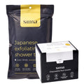 Sima - Bundle - Exfoliating Face & Body Scrub Towel White + Gentle Face Cloth