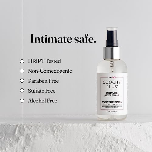 IntiMD Coochy Intimate After Shave Moisturizer Pack of 2 - Soothing Mist for Razor Burns & Ingrown Hairs - 4 Fl Oz
