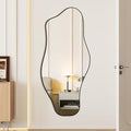 Irregular Cloud Wall Mirror 47x21 Inch Black Vanity Mirror - Asymmetric Design