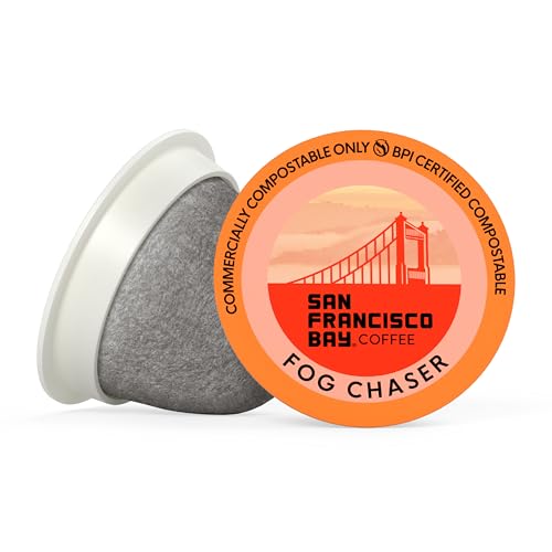 San Francisco Bay Fog Chaser K-Cup Coffee Pods - 120 Count, Medium Dark Roast, Compatible with Single Serve Brewers