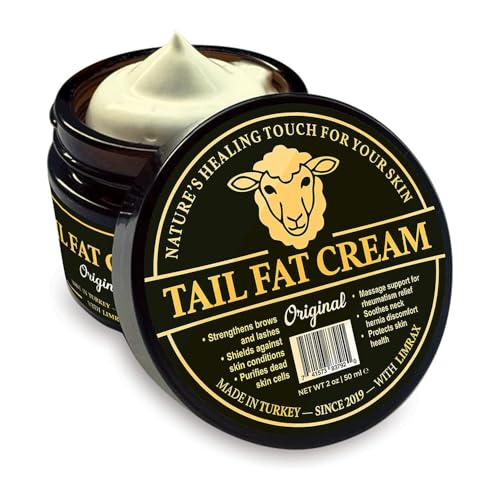 Tail Fat Cream ? Grass Fed Beef Tail Tallow Face Moisturizer for Dry & Sensitive Skin ? Age-Defying Hydration with Hyaluronic Acid, B3 & B5, Botanical Extracts ? Skin Barrier Support ? Natural
