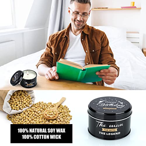 Men's Birthday Gift Box Set with Mug Candle Soap Shaving Cream Beard Brush