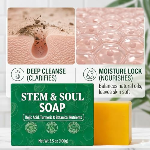 Turmeric Lemon Soap Bar for Dark Spots & Skin Clarifying - 3 Pcs - Nourishing & Oil Control
