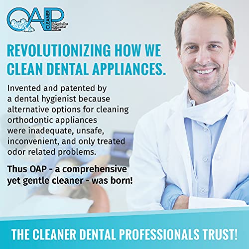 OAP Removable Dental & Orthodontic Appliance Cleaner 3.8 Fl Oz - Foam, 4-Month Supply
