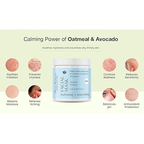 Pierre Freeman's Hydrating & Nourishing Mask with Oatmeal & Avocado (8 oz.)