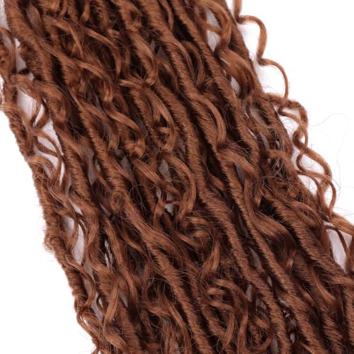 Goddess Locs Crochet Hair 30 Inch Boho Faux Locs Pack of 8 for Black Women