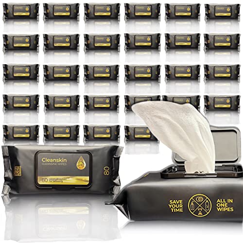 CleanSkin Cleansing Green Soap Tattoo Wipes All in One Solution Tattoo Wipes for during Tattooing | Tattoo Aftercare | Green Soap for Tattooing