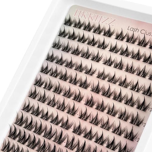 Pre Glued Eyelashes Clusters With Invisible Tape Manga Glueless Lashes Self Adhesive 10-16mm D Curl Lash Clusters Strong Hold Press On Lashes Last 24 Hours Reusable Lashes Natural With Cotton Swab