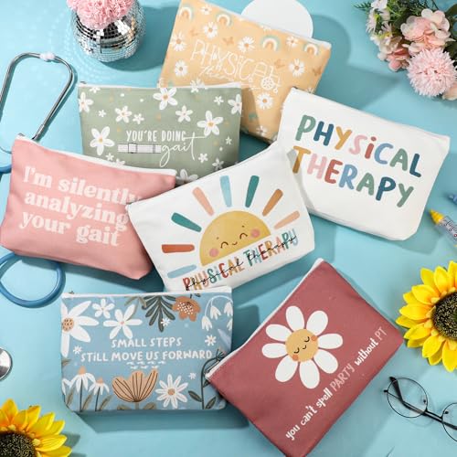 14 Pcs Physical Therapy Gifts Physical Therapist Makeup Bag Employee Appreciation Gifts Day for Women Pt Therapist Occupational Therapy