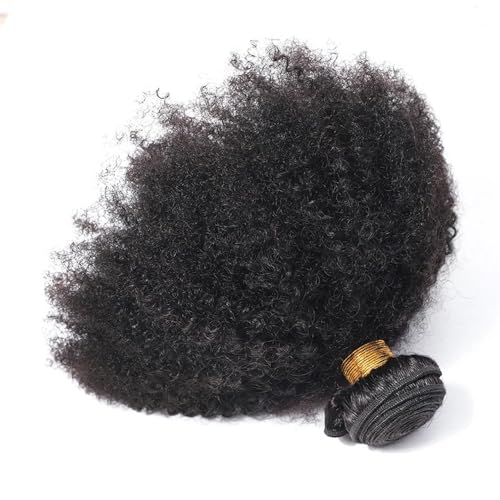 Afro Kinky Curly Human Hair Bundles 12 Inch Natural Color - Variation of Afro Kinky Curly Bundles 1b / 12 Inch
