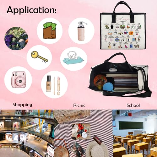 MNIGIU Tv Show Gift Lorelai Rory Tv Show Fan Gift Tv Show Tote Bag for Women