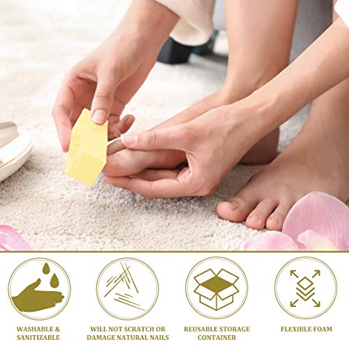 ForPro Professional Collection Yellow Pedicure Block, 220/220 Grit, Three-Sided Pedicure Nail Buffer, 3.75¡±L x 1¡±W x 1¡±H, Yellow, 15-Count (Pack of 4)