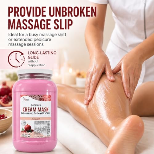 SPA REDI Deep Moisturizing Body & Foot Cream Mask 128oz with Hyaluronic Acid