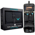 VOLT Grooming GoPack Black Travel Toiletry Bag with Hanging Organizer & Removable TSA Bag