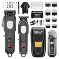 Black HIENA PRO 4-in-1 Professional Hair Clippers & Trimmer Kit for Men