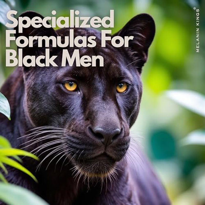 Melanin Kings Beard Wash & Conditioner Set for Black Men ? Gently Cleanse, Hydrate & Soften Coarse, Dry and Curly Beards ? African Oil Blend with Baobab, Marula, Argan & Jojoba