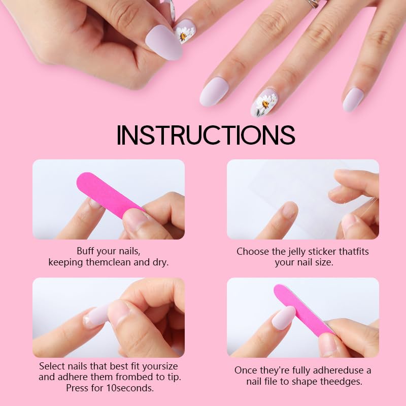 Graffiti Press on Nails French Tip Acrylic Full Cover Fake Nails 24Pcs Glossy Purple Gradient Medium Coffin False Nail Painted Stick on Nail Curve Line Gel Glue on Fingernails for Holiday Manicure Art