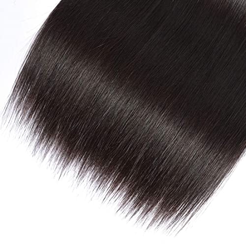 Brazilian Virgin Straight Hair Bundle - 18 Inch Unprocessed Human Hair Weave