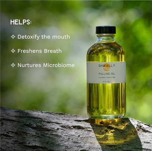 Pulling Oil with Peppermint, Black Seed & Clove - 8 Fl Oz Natural Oral Care