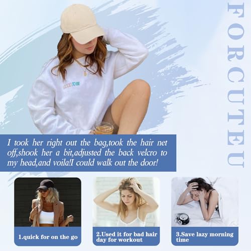 AISI QUEENS Baseball Cap Wig Extension 14 Inch Short Wave Synthetic Hair – Variation 27-613