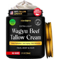 Non-Greasy Beef Tallow for Skin & Hair Growth 5OZ Shea Butter, Vitamin E, Niacinamide, Whipped Grass Fed Beef Tallow for Face Moisturizer Cream, Lotion for Women & Men, Anti-Aging Face Moisturizer