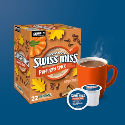 Swiss Miss Pumpkin Spice Hot Cocoa Pods - 88 Count Single Serve for Keurig