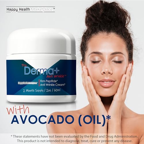 Pro Derma + Anti Wrinkle Cream - Our Best Derma Firm Peptide Firming Eye Gel & Face Wrinkle Cream - 2 Month Jar - Derma Firm Peptide Serum Anti Wrinkle Eye Cream & Anti Wrinkle Face Cream - Anti Aging