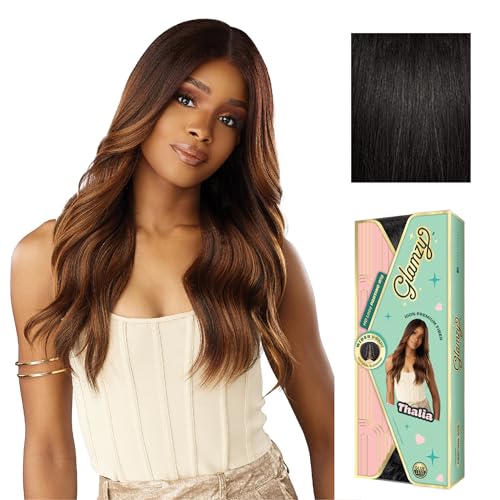 Sensationnel Glamzy Lace Part Wig Thalia 1B Offblack Natural Looking Synthetic Wig