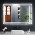 38-Inch LED Bathroom Mirror with Lights, Anti-Fog, Front & Backlit
