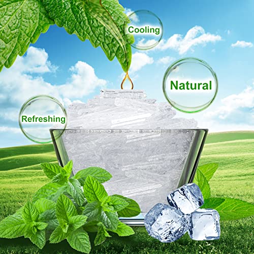 Menthol Crystals Bulk 1lb - Organic Peppermint, 16 Fl Oz - For Shower Steamers & Soaps